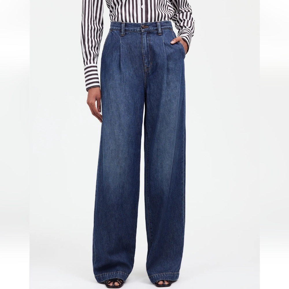 THE HARLOW WIDE-LEG JEAN IN FIELDALE WASH: AIRY DENIM EDITION - Picture 3 of 7
